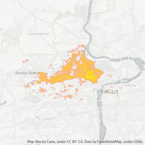 160 00 Mapa hustoty obchodu