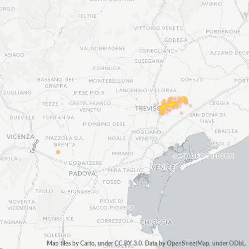 31048 Mappa di concentrazione per la densità di aziende