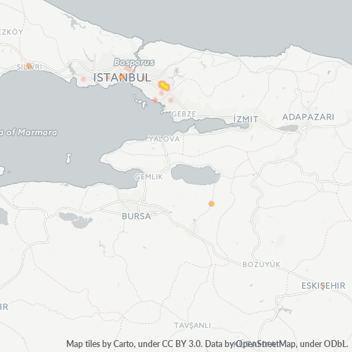 34930 Şirket Yoğunluğu Isı Haritası