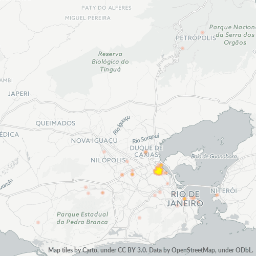 21020-000 Mapa de calor de densidad empresarial