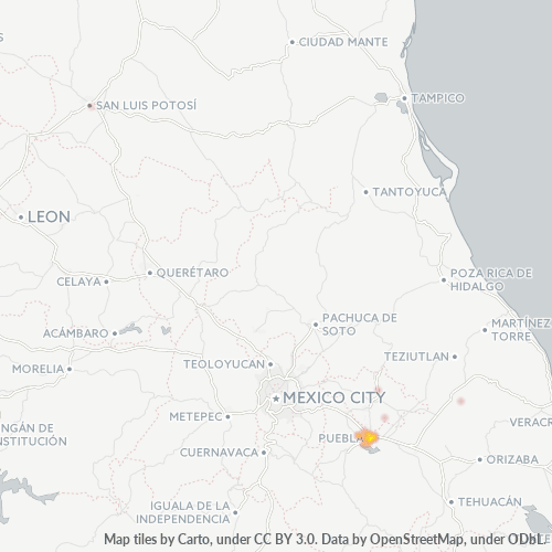 72370 Mapa de calor de densidad empresarial