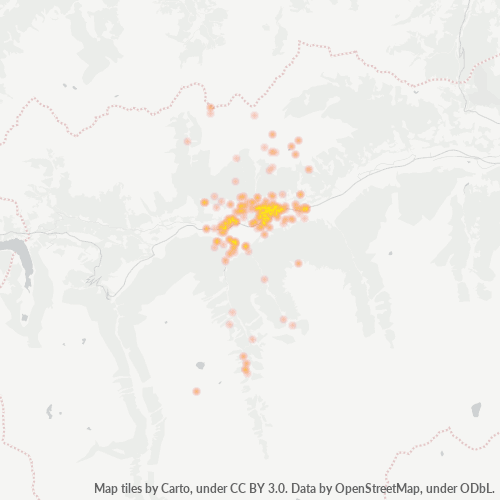 Heatmap für postleitzahl 5741