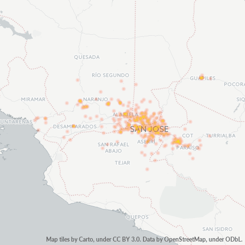 21501 Business Density Heatmap