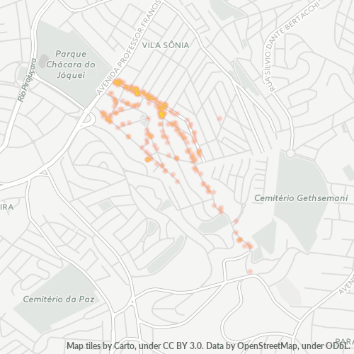 05634-000 Mapa de calor de densidad empresarial