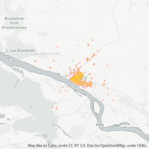09-402 Mapa intensywności działalności gospodarczej