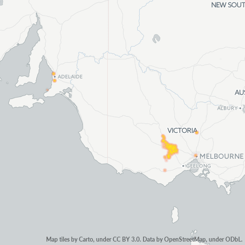3352 Business Density Heatmap