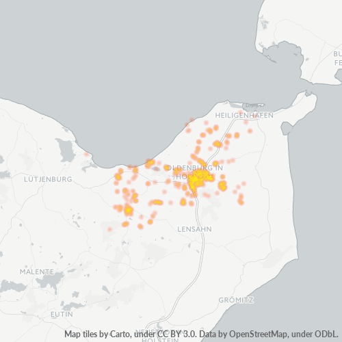23758 Standortdichte-Heatmap
