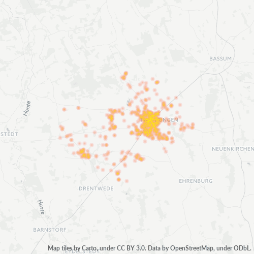 Heatmap für plz 27239
