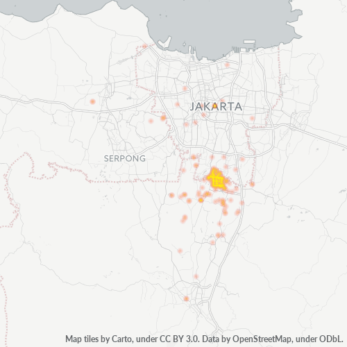 16951 Peta Panas Densitas Bisnis