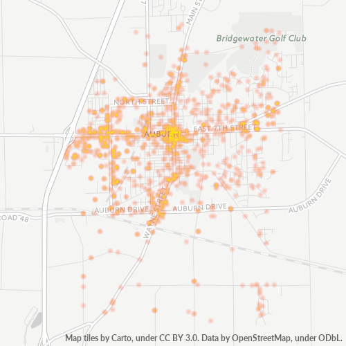 46706 Business Density Heatmap