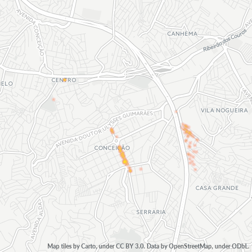 09960-000 Heatmap de Densidade da Empresa