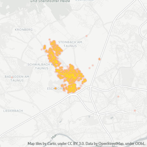 Heatmap für plz 65760
