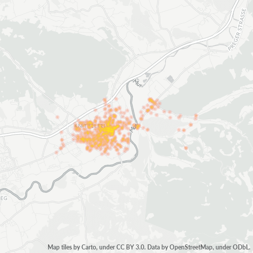Heatmap für postleitzahl 8720
