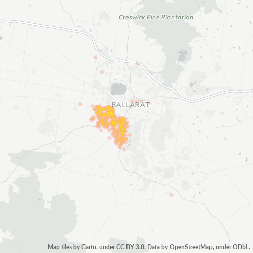 3356 Business Density Heatmap