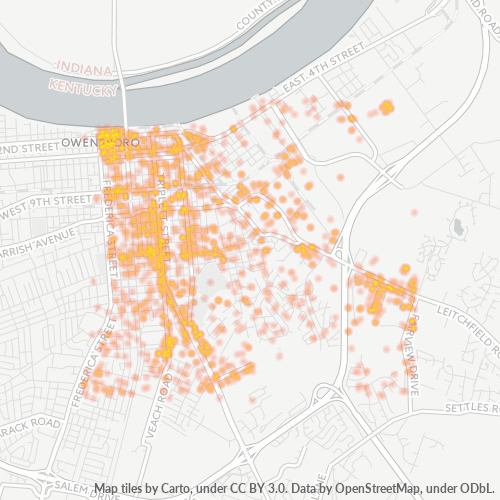 42303 Business Density Heatmap
