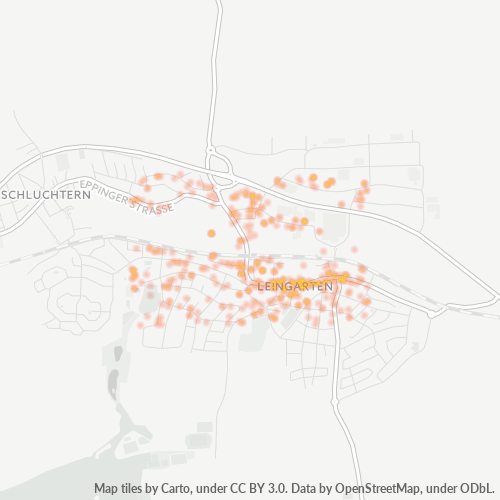 Heatmap für plz 74211