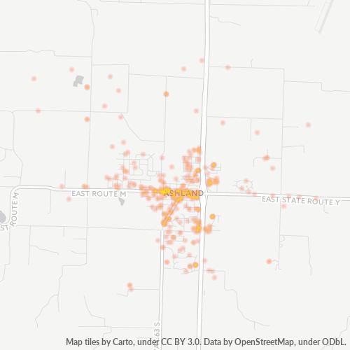 65010 Business Density Heatmap