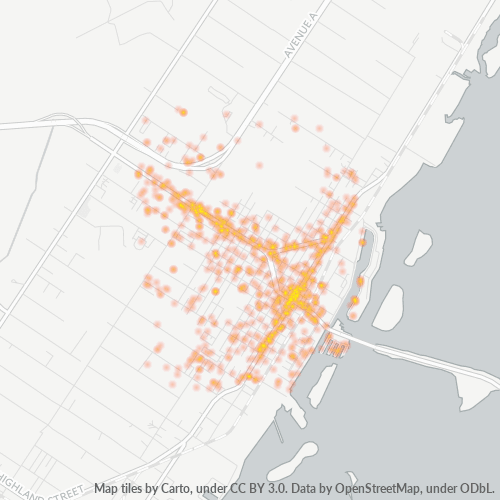78336 Business Density Heatmap
