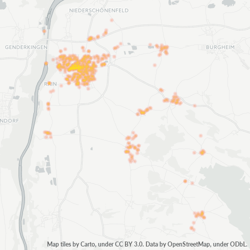 Heatmap für plz 86641