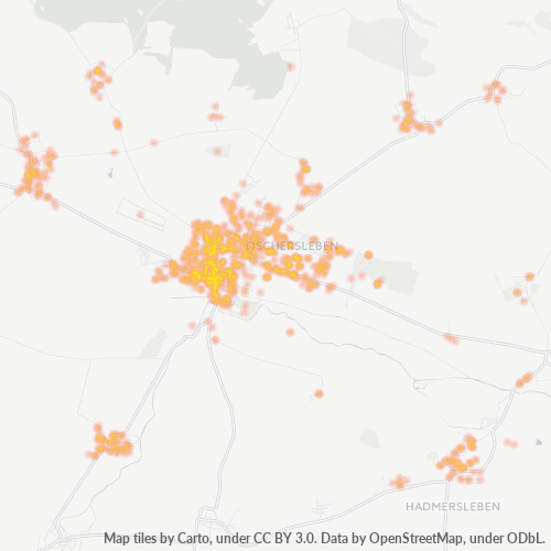 Heatmap für plz 39387
