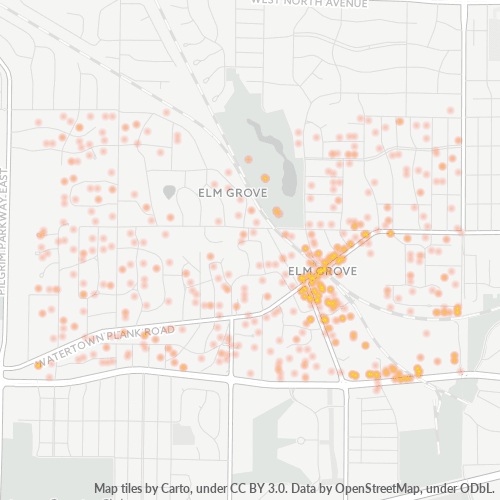 53122 Business Density Heatmap