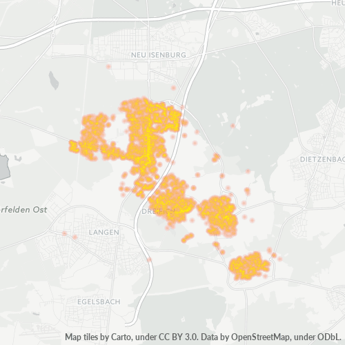 63303 Standortdichte-Heatmap