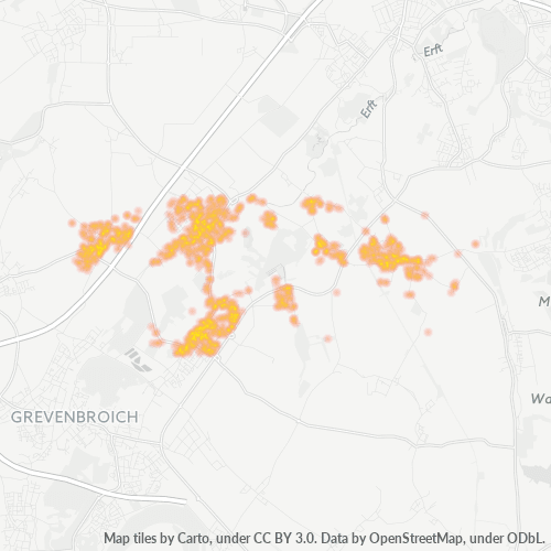 Heatmap für plz 41516