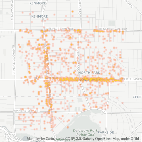 14216 Business Density Heatmap
