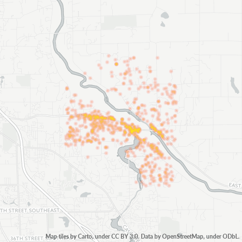 49301 Business Density Heatmap