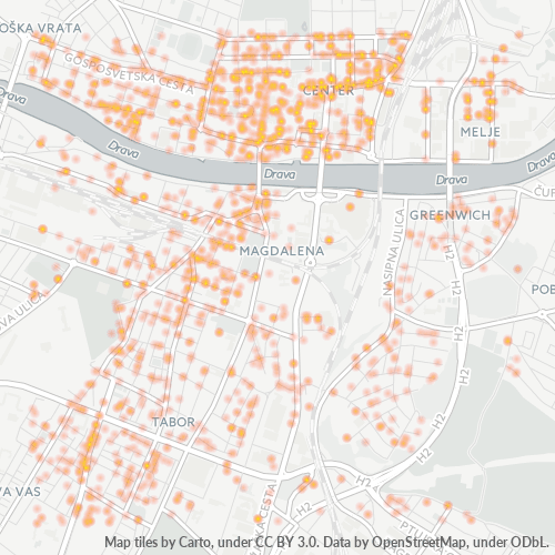 2000 Zemljevid gostote poslovanja