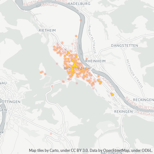 Heatmap für postleitzahl 5330