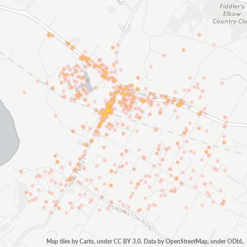 08889 Business Density Heatmap