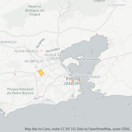 21610-000 Mapa de calor de densidad empresarial