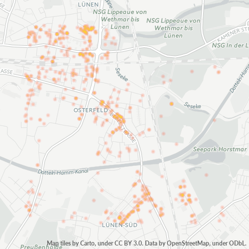 Heatmap für plz 44532