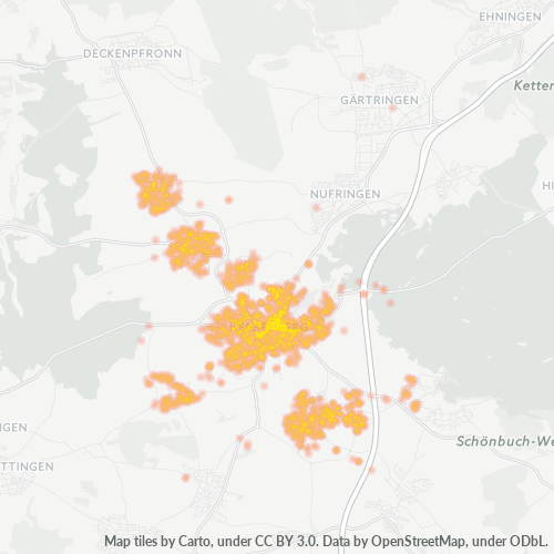 Heatmap für plz 71083