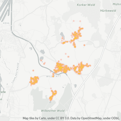Heatmap für plz 77731