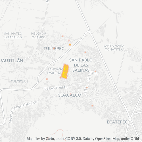 54987 Mapa de calor de densidad empresarial