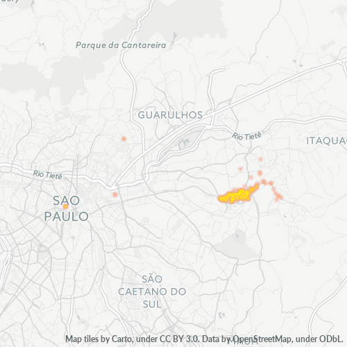 08220-000 Mapa de calor de densidad empresarial