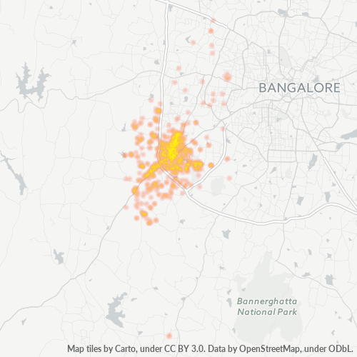 560060 Business Density Heatmap