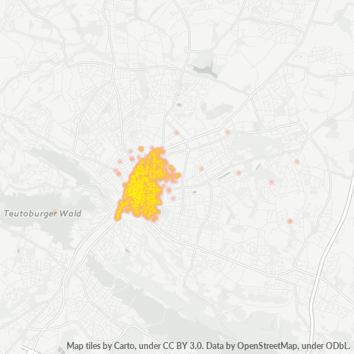 Heatmap für plz 33602