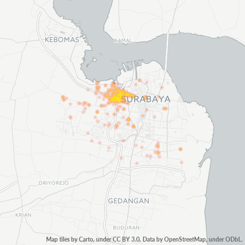 60182 Peta Panas Densitas Bisnis