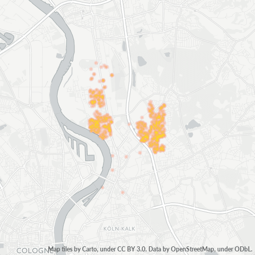Heatmap für plz 51061