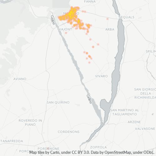 Mappa di calore per cap 33085