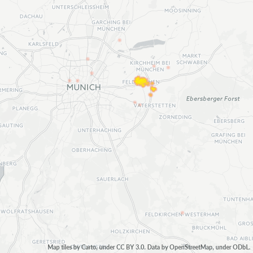 Heatmap für plz 85622