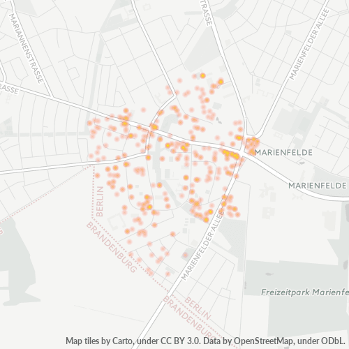 12279 Standortdichte-Heatmap