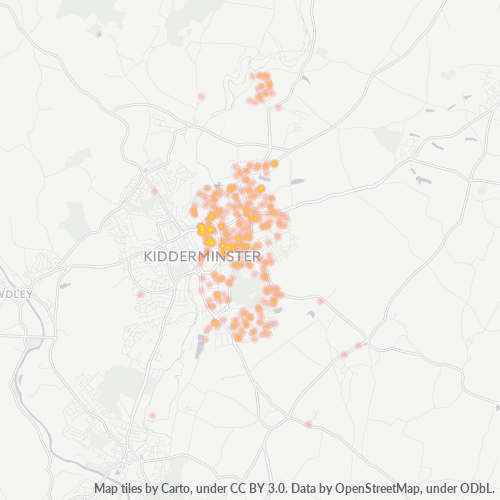 DY10 Business Density Heatmap