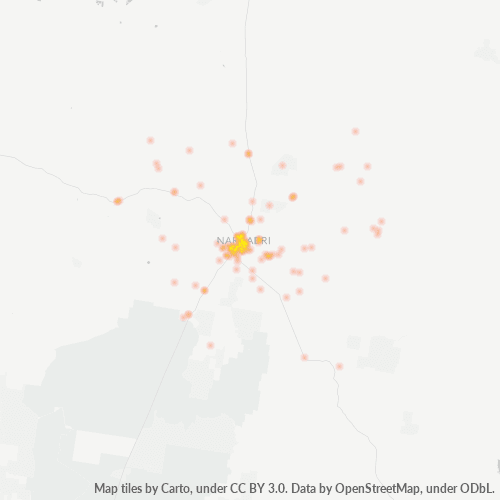 2390 Business Density Heatmap