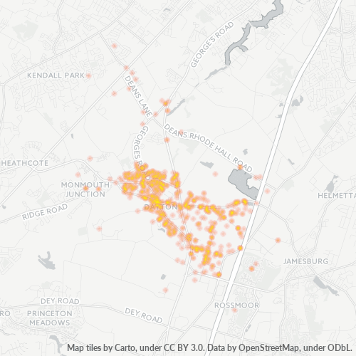 08810 Business Density Heatmap