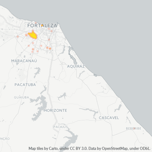 60510-000 Mapa de calor de densidad empresarial