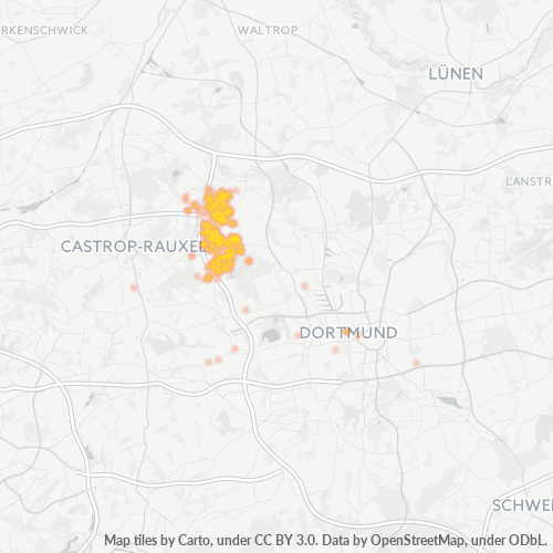 Heatmap für plz 44357
